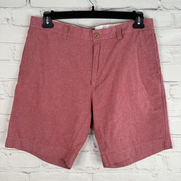 J. Crew Gramercy Men’s 34 Shorts Chino Chambray Preppy Inseam 8 Nautical - Picture 1 of 6